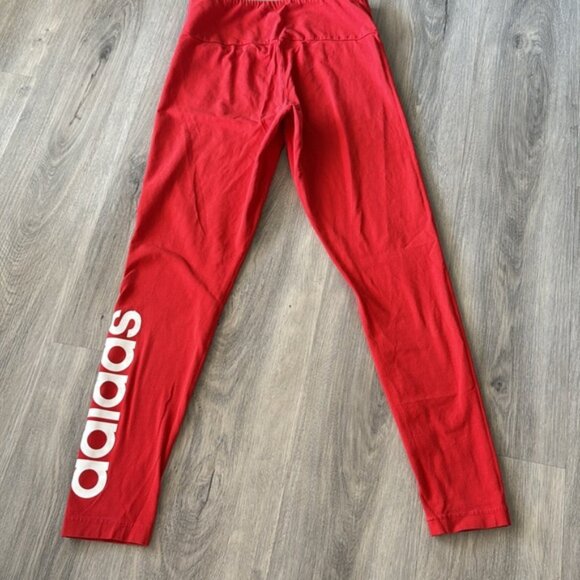 🏴 Adidas red leggings size small - Picture 5 of 6